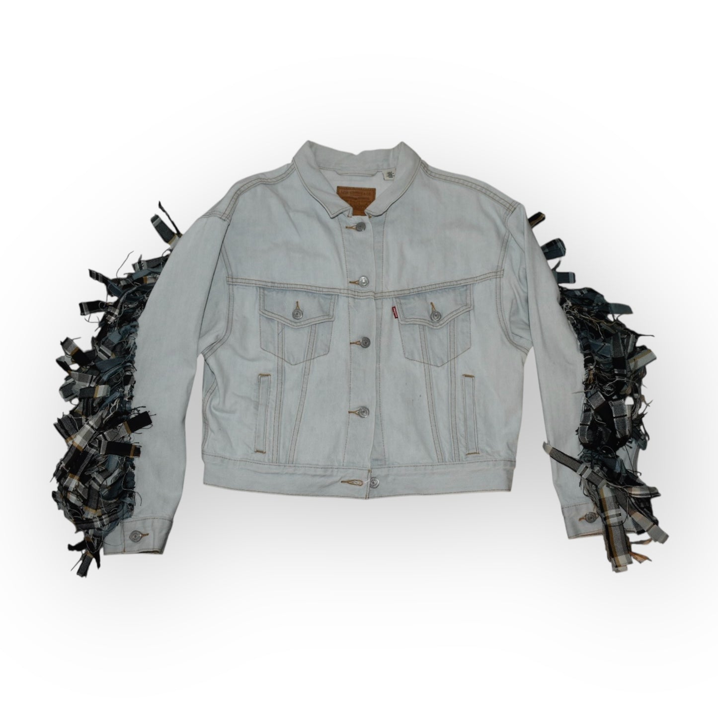 Reworked Fringe Levi's Denim Jacket