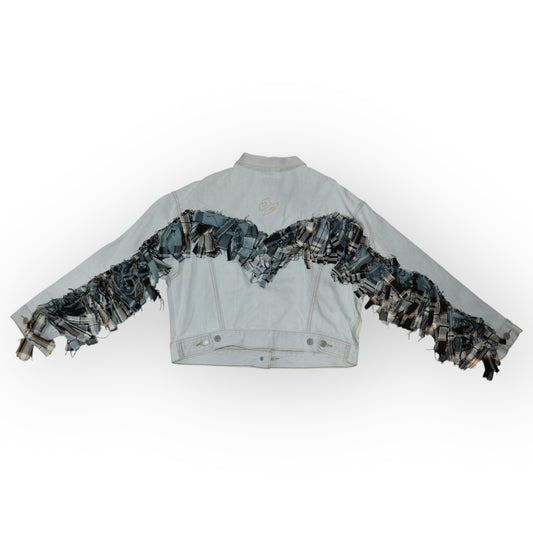 Reworked Fringe Levi's Denim Jacket