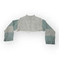 Mint and Cream Cropped Shirt