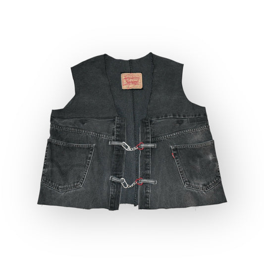 Love Locked Reworked Levi's Vest