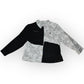 Skewed Achromatic Denim Jacket